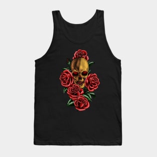 Skull and Roses Tank Top